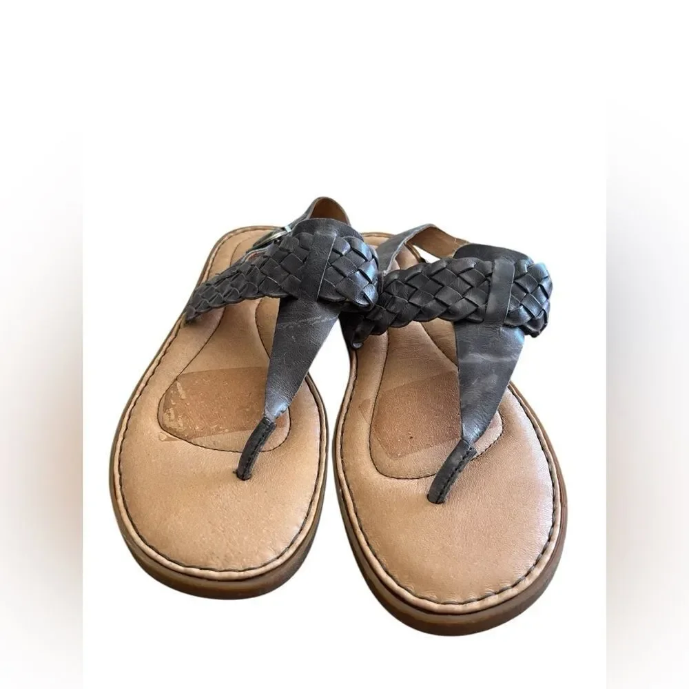 Born NWOT Women's Gray Braided Sandals